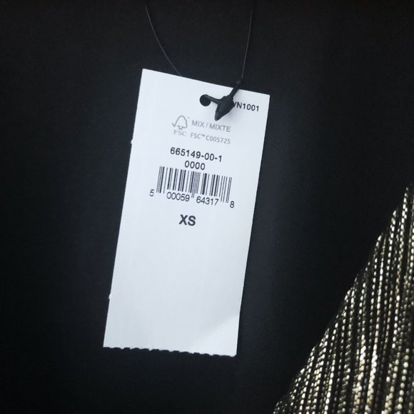 Banana Republic Metallic Shimmer Fit-And-Flare Dress - Picture 10 of 12